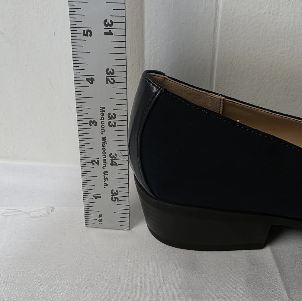 Bandolino Navy Rummie Bit Block Heel Loafers Womens Size 10